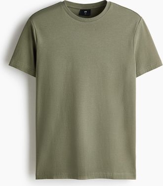 H&M T-Shirt in Slim Fit - Green
