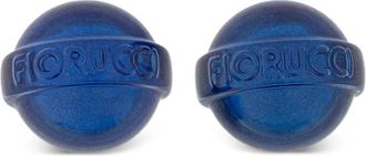 Fiorucci mini Lollipop logo earrings - Blue
