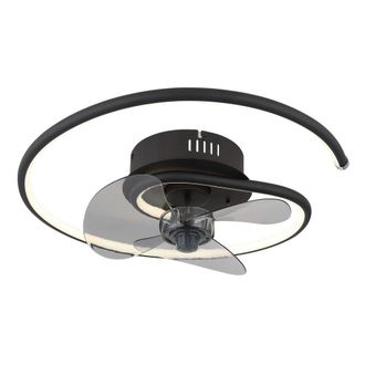 Netlighting Koren Ceiling Fan Black 3 Blade LED Dimmable 2700-6500K Remote