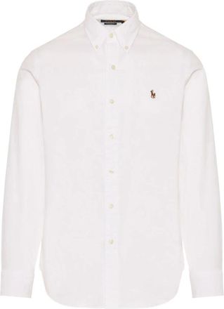 Polo Ralph Lauren Shirts Wit - Heren - Zakelijke Overhemden - Wit - M - Overhemden