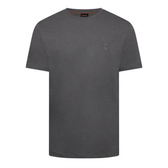 HUGO BOSS Oranje premium katoenen T-shirt voor heren (Donkergrijs)