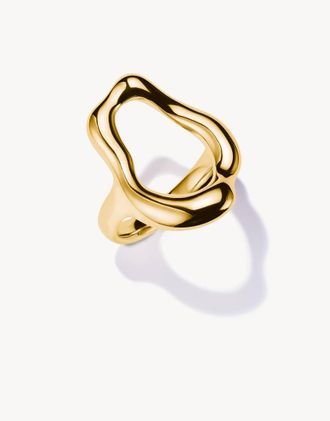 Thomas Sabo Natural Beauty - Anello placcato oro