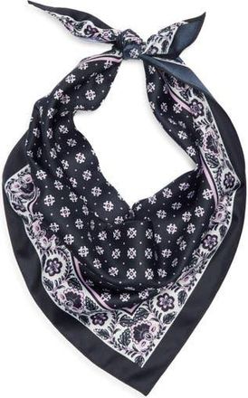 BCBGeneration Block Print Triangular Scarf in Black at Nordstrom Rack