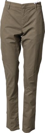 Dondup Cotton Stretch Straight Chino Men Trouser Mens Pants