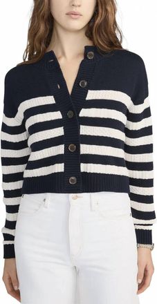 Frame Denim Variation Femme Cardigan In Navy Multi