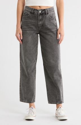 Flying Angel Darted Barrel Leg Jeans in Grey at Nordstrom Rack, Size 15