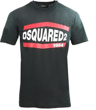 Dsquared2 DSquared2 Unisex volwassen 1964 Faded Cool Fit T-shirt (Zwart)