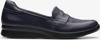 Clarks Ellowyn Penny Navy Leather