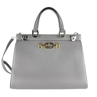 Gucci Pre-owned Handbags, female, Gray, Size: ONE SIZE Pre-owned Vintage Shoulder Bag