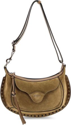 Isabel Marant Tassen, Dames, Beige, ONE Size, Leer, Oskan Moon Pocket Bag
