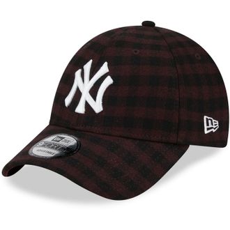 New Era 9Forty Strapback Cap - Flannel New York Yankees - One Size Black