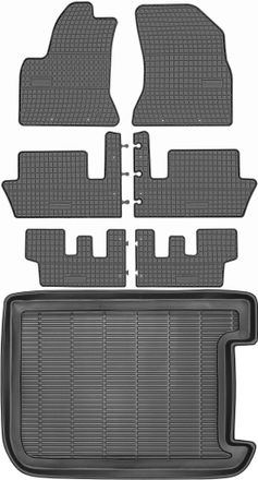 OEM Juego De Alfombrillas De Goma Para Citro&euml;n C4 Picasso Minivan (2006-2013) + Alfombrilla Para El Maletero