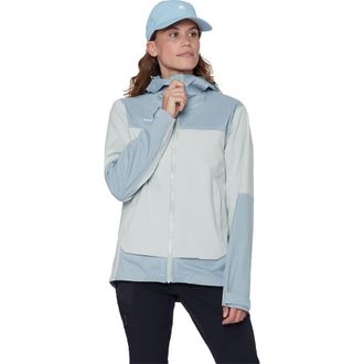 Mammut Ducan Guide Hs Hooded Jacket - Womens in Silver Sage/nebla at Nordstrom, Size X-Large