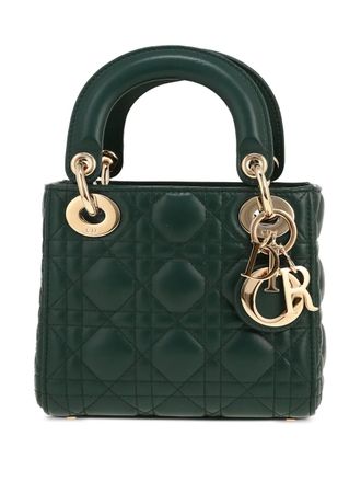 Dior Borsa tote Lady Dior mini anni 2020 - Verde