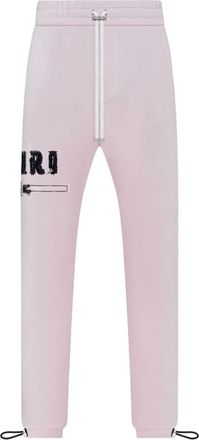 Amiri logo-embellished track pants - men - Cotton - XXXL - Pink