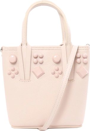Christian Louboutin Pink Leather Handbag Tote Bag (Pre-Owned)