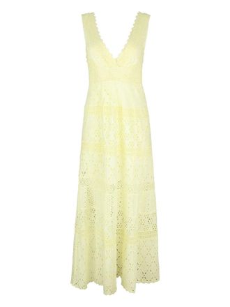 Temptation Positano Paglia dress - women - Cotton - M - Yellow