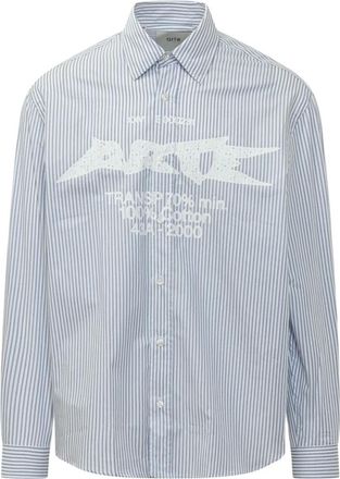 Arte Camicia Composition Gallery - - Shirts - Uomo - Blu - L