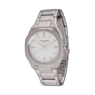 Pierre Cardin Watches, female, Gray, Size: ONE SIZE Stainless Steel Dress Watch