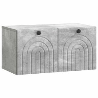 vidaXL Mueble Para Tv De Pared Gris Hormig&oacute;n 59,5 X 31 X 30 Cm Vidaxl