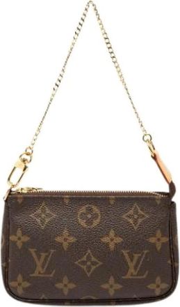 Louis Vuitton Pre-owned Mini Pochette Accessoires - Dames - Vintage Mini Tas - Bruin - ONE Size - Vintage