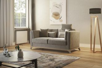 HOME AFFAIRE 2,5-Sitzer »Viva« wahlweise mit Holzrahmen aus Buche