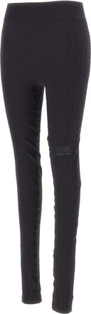 Maison Margiela Naadloze Broeken - Dames - Leggings - Zwart - S - Nylon - Broeken