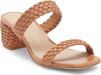 Stuart Weitzman Alena Waikiki Block Sandal in Tan at Nordstrom Rack, Size 5.5