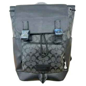 Coach Pre-owned Backpacks, male, Black, Size: ONE SIZE Pre-owned Signature Backpack