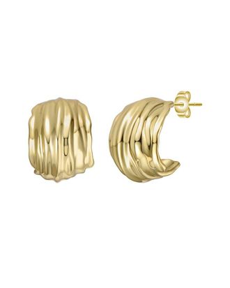 Rachel Glauber 14K Plated Hoops