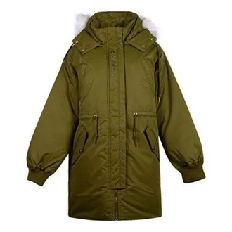 Converse (WMNS) Converse Long Down Jacket Asia Sizing Olive Green 10019430-A04