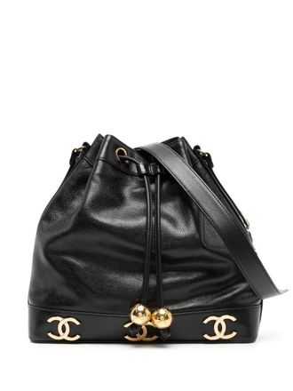 Chanel Borsa a secchiello Triple CC 1992 - Nero