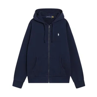 Polo Ralph Lauren Zip-throughs, male, Blue, Size: XL Long Sleeve Sweatshirt