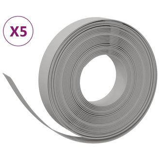 Berkfield Home Garden Edgings 5 pcs Grey 10 m 10 cm Polyethylene