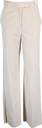Marella Wide-Leg High-Waist Trousers With Textured Fabric