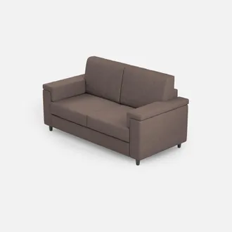 ITYhome Letto Singolo Rivestito In Microfibra - Adele - Dimensione Rete: 80x190 - Colore: Azzurro - Tipologia Letto: Con Rete E Contenitore