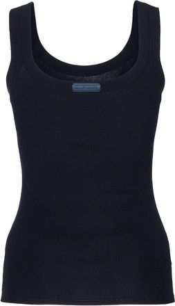 Elisabetta Franchi Tricot Tank Top - Navy
