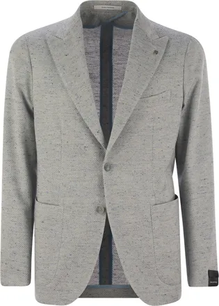 Tagliatore Cotton, Silk And Stretch Wool Jacket