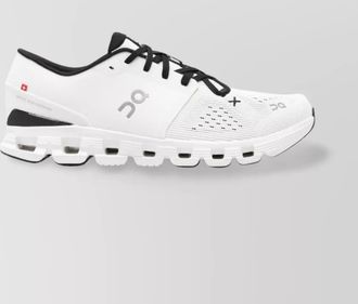 On knitted low-top sneakers