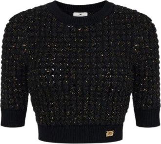 Elisabetta Franchi Sweaters Blacks And Greys