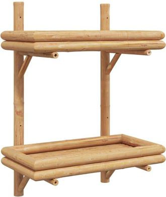 vidaXL Vidaxl - Estanter&iacute;a De Pared Con Estante Marr&oacute;n 45 X 26 X 60 Cm Bamb&uacute;