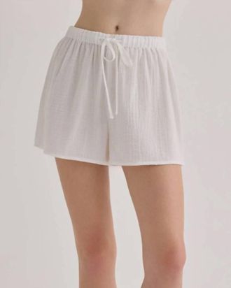 Bella Dahl Easy Shorts In White