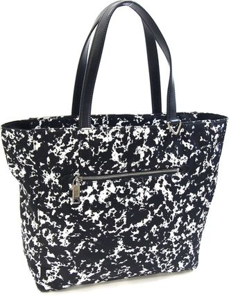 Bally Nylon Canvas Leather Tote Bag (Pre-Owned)