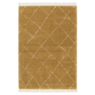 AFK Living Alfombra gruesa con flecos, suave y refinada 160 x 230 cm