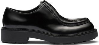 Prada Diapason Leather Lace-Up Shoes - Mens - Rubber/Leather