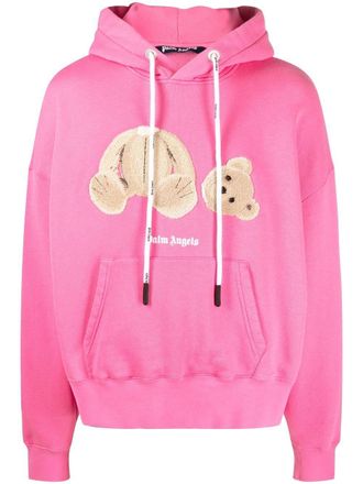 Palm Angels Felpa Palm Angels Bear con cappuccio - Rosa