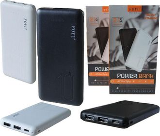 Trade Shop Trade Shop - Power Bank 12000mah 2 Usb Batteria Supplementaci&oacute;n 2.1a Type-c Fo-6900