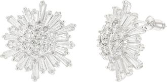 Untamed Petals Celestial Crystal Studs in Silver at Nordstrom
