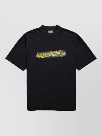 Balenciaga medium fit t shirt short sleeve print
