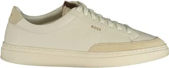 HUGO BOSS Bianco Pelle Uomo Mens Sneaker